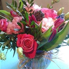 Sweetie Jar Vase of Flowers