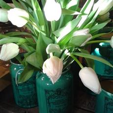 Herb Jar Vase of flowers